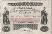 One Pound, 17 February 1920, A/99 52079, signature of A.G. Fleming (Pick A35). Pressed, otherwise good fine (£300-400)