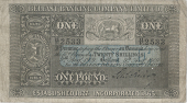 One Pound, 9 August 1909, H/E 2533, signature of S.A. Robinson, 41 branches (Pick A50). A couple of tiny holes on...