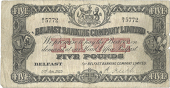 Five Pounds, 3 January 1923, B/I 5772, signature of R. Keith (Pick 127a). Two short tears on right edge, otherwise...