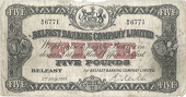 Five Pounds, 3 May 1923, B/O 6771, signature of R. Keith (Pick 127a). Pinholes, a few spots, a couple of nicks in...