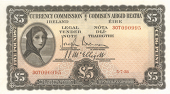 Five Pounds, 5 July 1938, 30T 090995, Brennan-McElligott signatures (MacDevitt E-090; Pick 3B). Lightly pressed,...