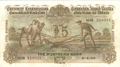 The Northern Bank Ltd, Five Pounds, 6 May 1929, 01OK 010031, Brennan-Knox signatures (MacDevitt E-028; Pick 33a)....