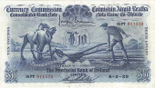 The Provincial Bank of Ireland Ltd, Ten Pounds, 6 May 1929, 01PT 011529, Brennan-Hume Robertson signatures...