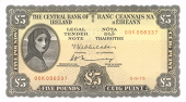 Five Pounds, 5 September 1975, 00K 056337 replacement, Whitaker-Murray signatures (MacDevitt E-099; Pick 65c). About...