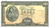One Hundred Pounds, 19 July 1966, 01Z 083669, O'Muimhneachain-Whitaker signatures (MacDevitt E-133; Pick 69a). About...