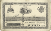 One Pound, Dungarvan, uniface proof on card, stamped SPECIMEN twice on front (Pick –). Scuffing on back, otherwise...