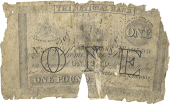 One Pound, 2 February 1866, no. 59599, Ballina, contemporary forgery, ‘Forged’ written twice on front (Pick...