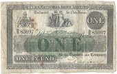 One Pound, 2 November 1914, B/B 85097, 87 branches in seven lines including Ballygar added below central panel,...