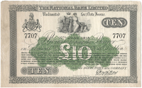 Ten Pounds, 10 June 1915, no. 7707, 91 branches in six lines, printed signature of B. Wilson (Pick –). Good very...