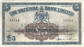 Five Pounds, 6 May 1929, no. 11134, signature of F.H. Green (Pick 152). Pinholes, spots right side, two areas of...