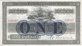 One Pound, 1 October 1921, A 50347, handsigned by W.J. Cowan (Pick –). Very fine to good very fine (£400-450)
