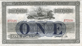 One Pound, 1 October 1921, A 72108, handsigned, uncertain signature (Pick –). Very fine (£300-350)
