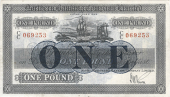 One Pound, 1 January 1925, C/C 069253, printed signature of S.W. Knox (Pick –). Lightly pressed, otherwise very...