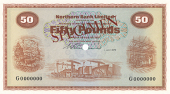 Fifty Pounds, 1 July 1970, G 0000000, signature of W.S. Wilson, stamped SPECIMEN in red either side, small...