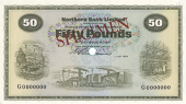 Fifty Pounds, 1 July 1970, G 0000000, signature of W.S. Wilson, colour trial, stamped SPECIMEN in red either side,...