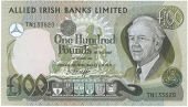 One Hundred Pounds, 1 January 1982, TN 133620, signature of P. O'Keeffe (Pick 5). About uncirculated (£300-350)


