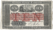 Ten Pounds, 1 January 1908, A 3252, signature of R. Patton, 64 branches (Pick A133). Very fine (£2,000-2,500)
