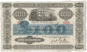 One Hundred Pounds, 1 June 1929, no. 565, signature of C.W. Patton (Pick 311). Two tiny holes near centre, otherwise...