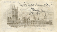 One Pound, 1917-19, E/53 298963, ink annotation on back 'for the Welsh Prisoner of War Fund, W. Haig 14 Octr....