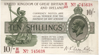 Ten Shillings, 1919-22, H/23 745638 (Dugg. T25). Good very fine to about extremely fine (£150-200)