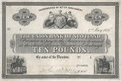 Ten Pounds, 2 May 1876, A prefix, uniface proof on paper, 'To this 19th. Feby./76' pencilled at bottom centre...