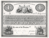 One Pound, 20 July 1893, D prefix, uniface proof on card, 'Feb. 14th. 1894' pencilled at lower centre, three small...