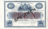Ten Pounds, 4 April 1905, A prefix, stamped SPECIMEN across centre (Douglas 33-2). Good extremely fine to about...