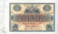 Five Pounds, 2 February 1933, C prefix, Hird-Wink signatures, annotated 'Blue PT correct 13.2.33' in left margin,...