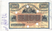 One Hundred Pounds, 1 March 1939, A prefix, uniface, no signatures, annotated '1000 pulls…wording correct. Lay...