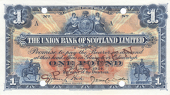 One Pound, 2 June 1924, A prefix, Hird-McCrindle signatures, stamped SPECIMEN across front, four small punch-holes...