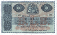 One Hundred Pounds, 1 June 1962, V/3 02/189, signature of A.P. Anderson (Douglas 62-1). Two firm folds, otherwise...