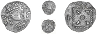 Hiberno-Manx issues (c.1025), Primary series A2, Sceatta, radiate head right, c in front, rev. totii on standard,...