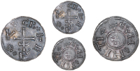 Viking Coinages: Hiberno-Norse Vikings, Cnut, Penny, cnvt rex around patriachal cross, rev. cvnnetti around cross,...