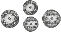 Edward the Elder (899-924), Penny, Two Line type [HT 1], Winchester [?], Beornere, beornere mo, 1.60g/2h (CTCE 95; N...