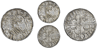 Cnut (1016-1035), Penny, Quatrefoil type, Lincoln, Bruntat, brvntat mo lin, cross in second quarter, 0.92g/6h...