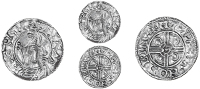 Cnut (1016-1035), Penny, Pointed Helmet type, Lincoln, Matathan, matadan on l·in:, obv. reads cnvt rex a·nl,...