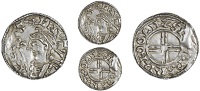 Cnut (1016-1035), Penny, Short Cross type, Lincoln, Swartbrand, speartbrnd o lii, 1.16g/12h (Mossop dies De; cf. BEH...