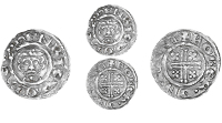 Richard I (1189-1199), Penny, class III, Canterbury, Robert, rober · on · can, five pearls to crown, 1.36g/10h...