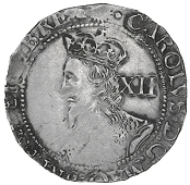Charles I (1625-1649), Tower mint, Shilling, Gp F, mm. sun, bust of inferior workmanship, 6.04g/9h (Sharp G2/2; SCBI...