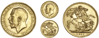 George V (1910-1936), Sovereign, 1917 (M 219; S 3996). A few surface marks and tiny edge nicks, otherwise better...