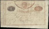 Co Cork, Kinsale, [Corporation], Threepence, 180–, unissued. Small tape repair on back top edge and three pinholes...