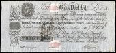 Co Dublin, Dublin, Ffrenchs Bank, Post Bill for Three Guineas (Three Pounds, Eight Shillings and Threepence), 2 May...