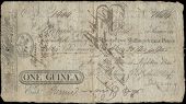 Co Dublin, Dublin, One Guinea, 20 August 1805, no. 1644, for Sir Thomas Lighton Bart, Thomas Needham & Robert Shaw....