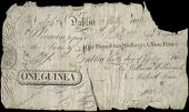 Co Dublin, Dublin, One Guinea, 3 July 1805, no. 792, for William Williams & Michael Finn. Split and rejoined at...