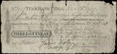 Co Galway, Tuam, Tuam Bank, Post Bill for Three Guineas (Three Pounds, Eight Shillings and Threepence), 21 December...