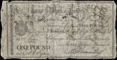 Co Limerick, Limerick, Bank of Limerick, One Pound, 16 September 1815, no. 431, for George Maunsell, John Kennedy...