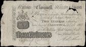 Co Tipperary, Clonmel, Clonmell Bank, Two Guineas (Two Pounds, Five Shillings and Sixpence), 4 October 1809, B 168,...