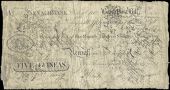 Co Tipperary, Nenagh, Nenagh Bank, Post Bill for Five Guineas (Five Pounds, Three Shillings and Ninepence), 20...