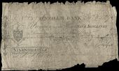 Co Waterford, Waterford, O’Neills Bank, Nine Shillings, payable in National Bank Paper, 1 October 1801, no. 252,...