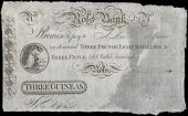 Co Wexford, Ross, Ross Bank, Three Guineas (Three Pounds, Eight Shillings and Threepence), 18—, unissued, for...